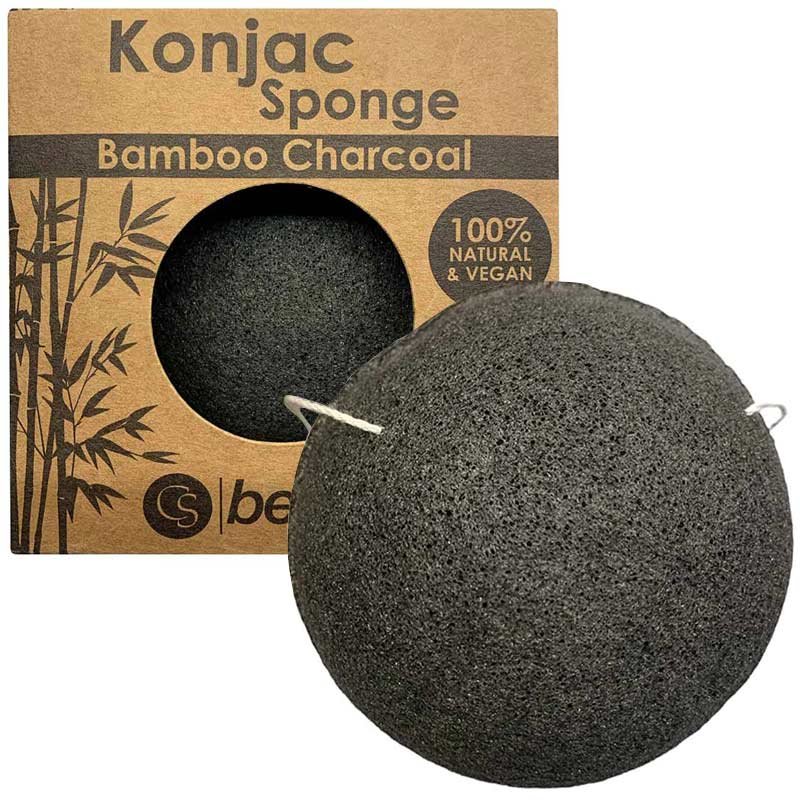 Bamboo Charcoal Konjac Sponge Set