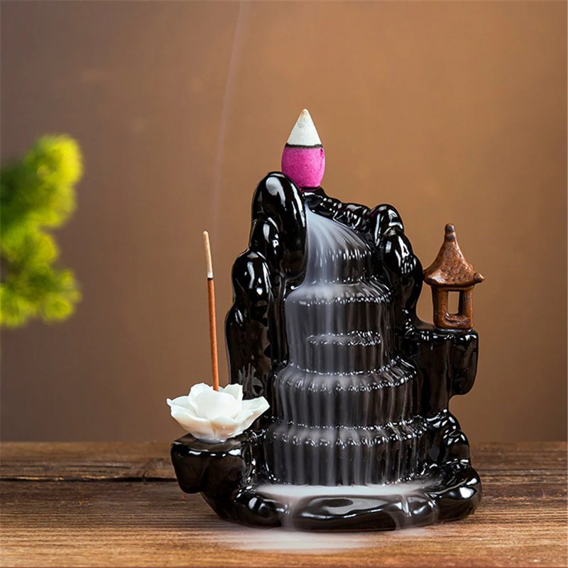 Incense Waterfall Burner Set