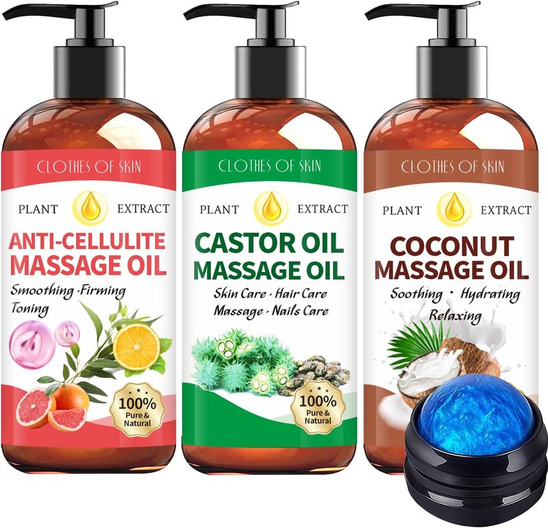 Organic Body Oil Massage Set